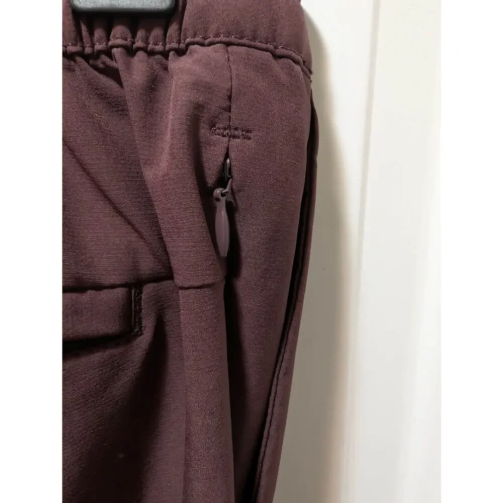 Banana Republic Men's 32x32 Performance Slim Tapered Pants Burgundy